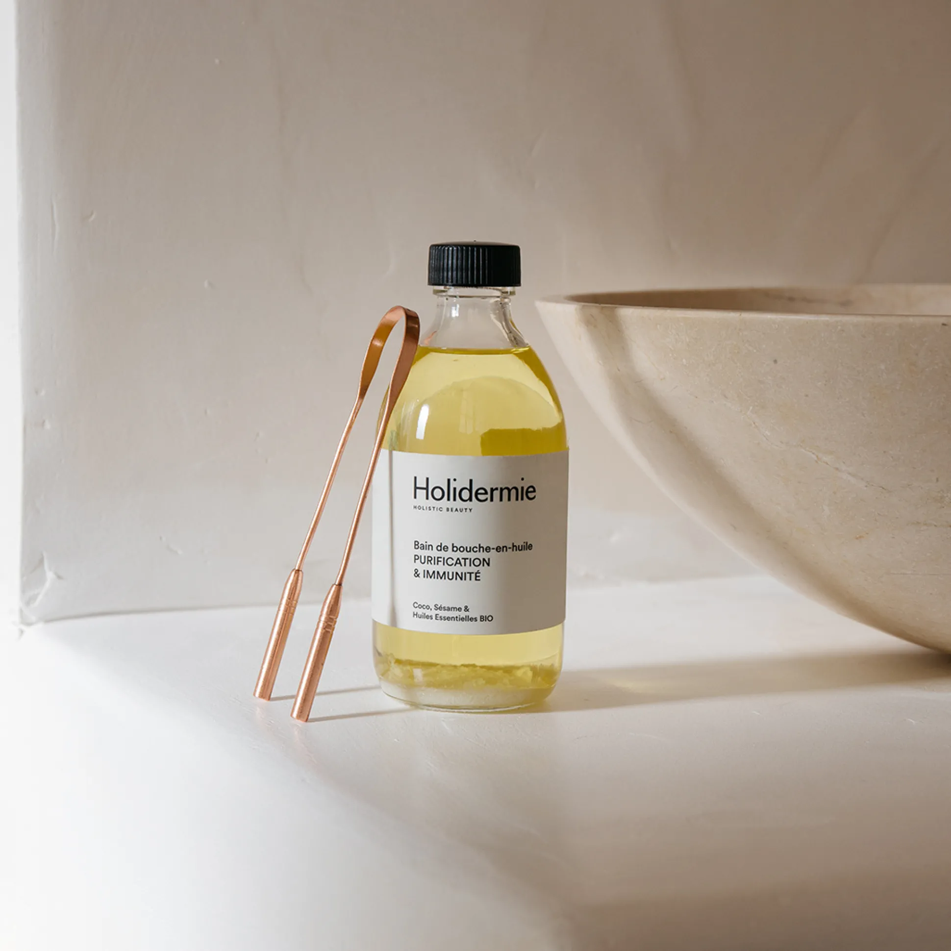 Gratte-Langue en Cuivre